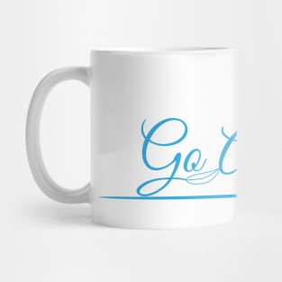 Go Away With The Wind Female Blue Mug